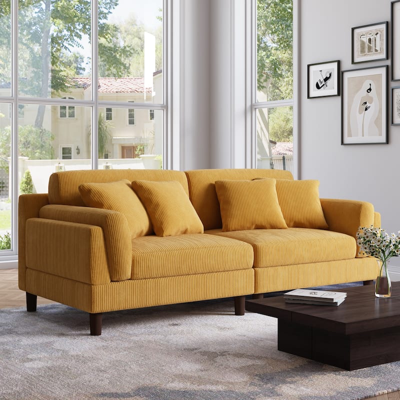90 inch Deep Seat Sofa Comfy Couch for Living Room