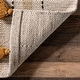 preview thumbnail 3 of 17, Nuloom Karlene Modern Striped Wool Tasseled Area Rug
