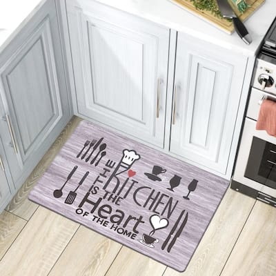 World Rug Gallery 'Kitchen is the Heart of the Home' Anti-fatigue Mat