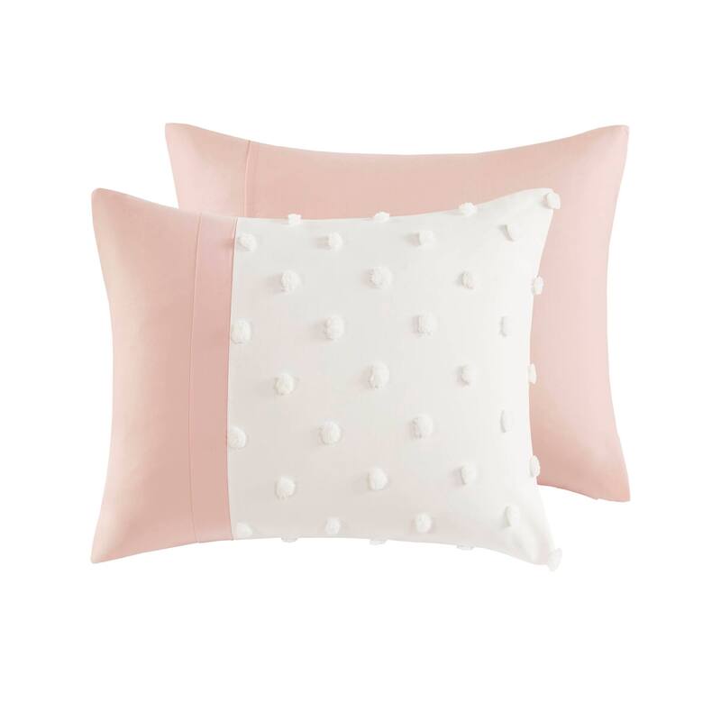 Intelligent Design Shay Colorblock Clip Jacquard Duvet Cover Set