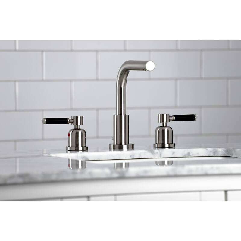 Kingston Brass Kaiser 8 in. Widespread Bathroom Faucet - Brushed Nickel