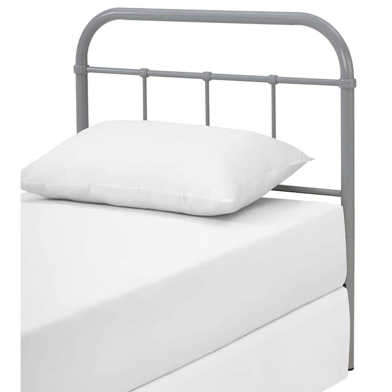 Lomita Classic Twin Size Grey Metal Headboard
