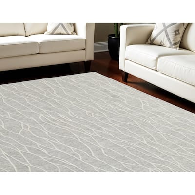 HomeRoots Abstract Casual Rectangle Area Rug - 180.00 in. x 144.00 in. x 0.31 in.