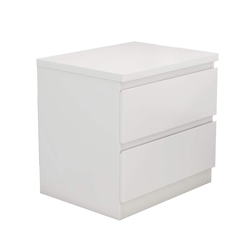 19.7"Nightstand with 2 Drawers, Beside Table with Drawers Handle Free Design,Thickened Top Plate, for Bedroom,Living Room