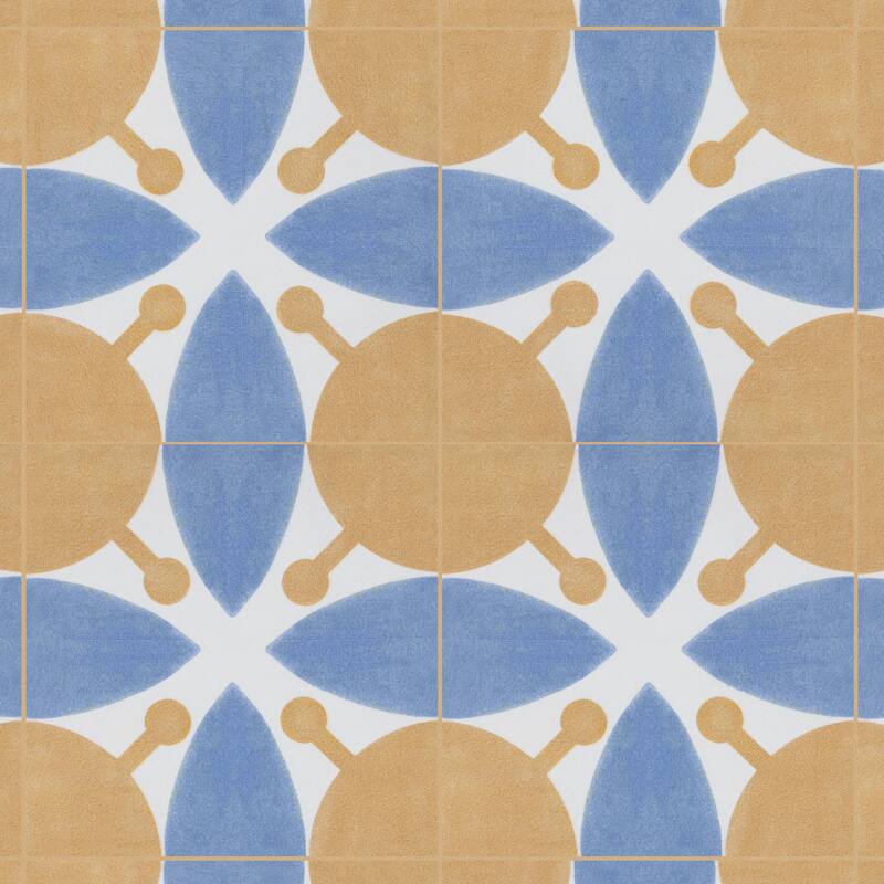 Merola Tile Revival Mini Leaf 3-7/8" x 3-7/8" Ceramic Floor and Wall Tile