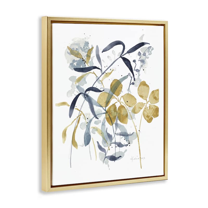 Stupell Impressions of Nature Sprigs Framed Floater Canvas Wall Art Design By Krinlox