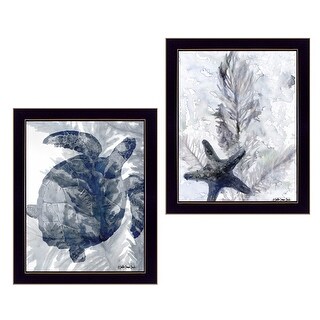 Set Of Two Ocean 3 Black Framed Print Wall Art - Bed Bath & Beyond ...