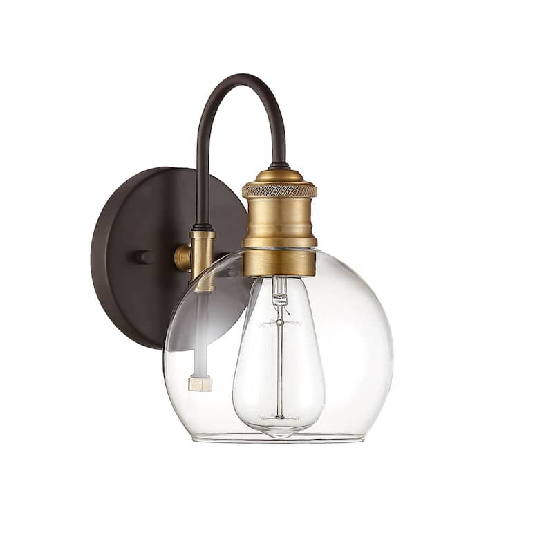 Meridian M50040 10" Tall Outdoor Wall Sconce with Globe Shade