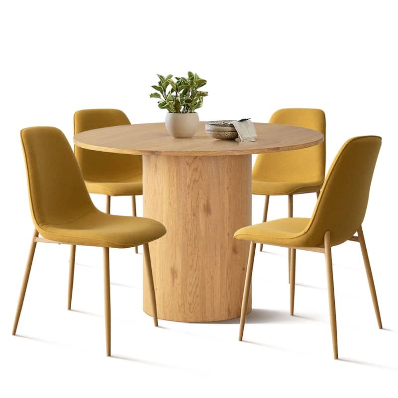 5-Piece Round Dining Table Sets