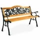 preview thumbnail 11 of 9, Costway Patio Park Garden Metal Bench Porch Path Chair Furniture Cast