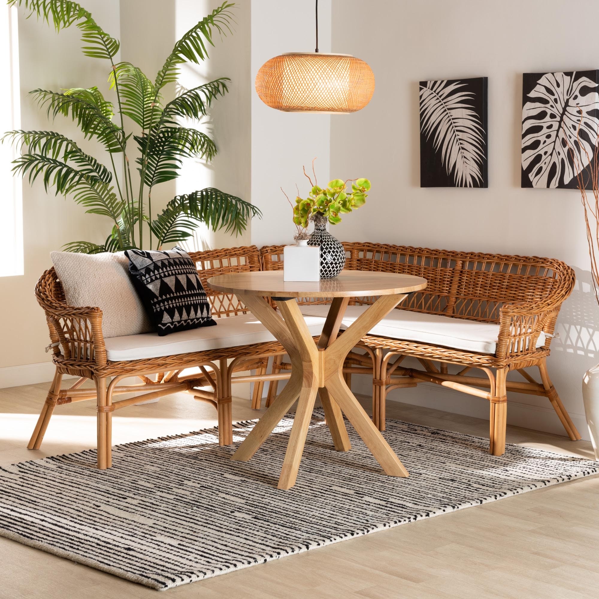 Boho dining hot sale bench