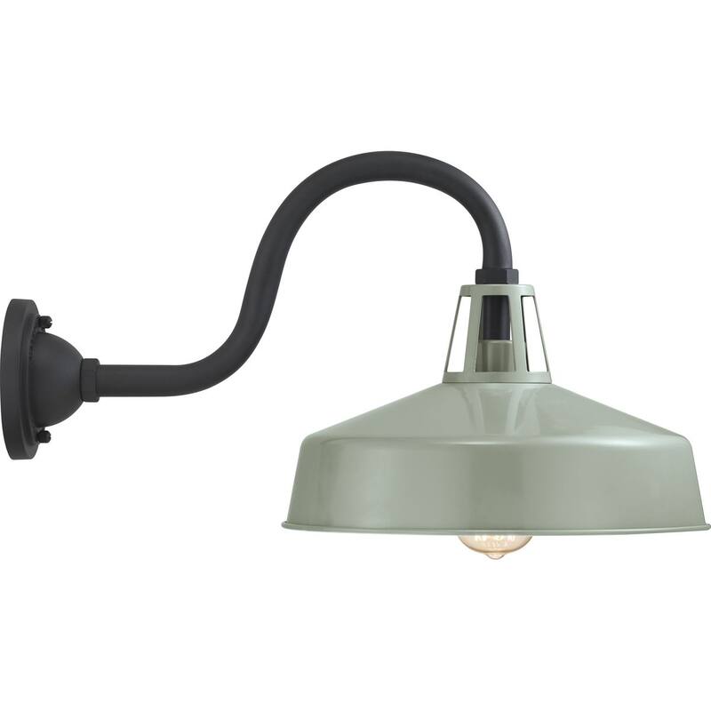 Cedar Springs 1-Light Pistachio Farmhouse Outdoor Wall Lantern Light - Green