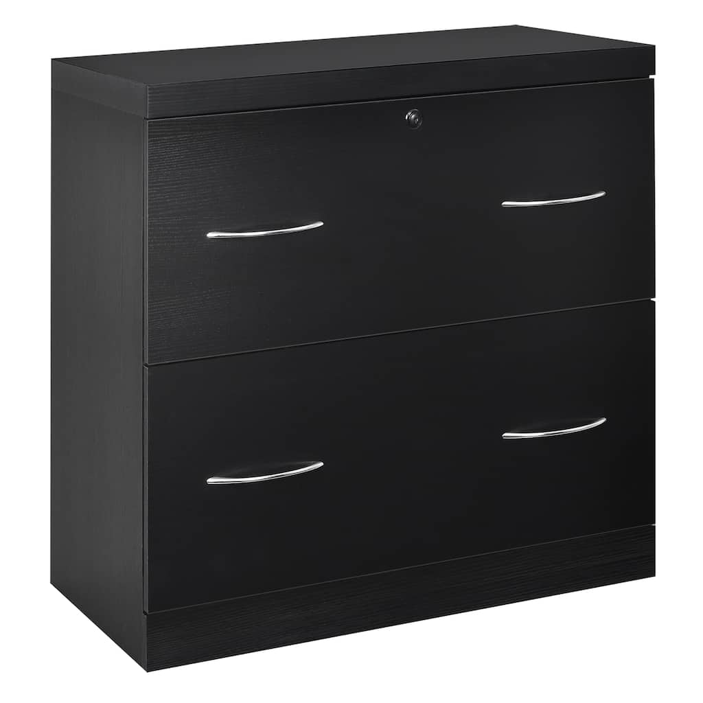 Costway 2-Drawer File Cabinet w/Lock, Hinging Bar Letter & Legal Size - See Details