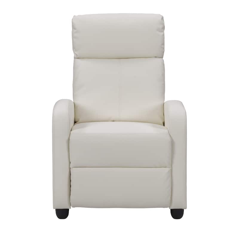 CorLiving Oren PU Recliner - White