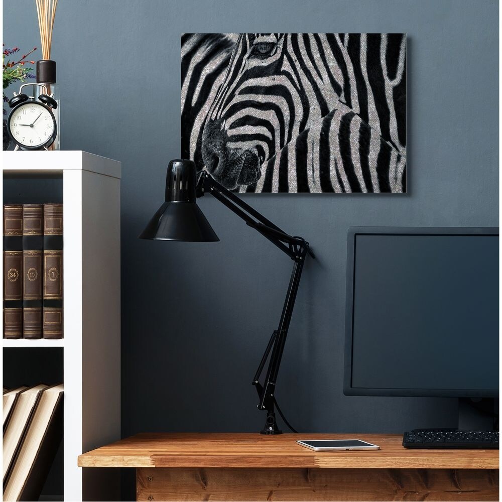 Stupell Glitter Zebra Glam Fashion Animal Design Canvas Wall Art - Bed Bath  & Beyond - 31251901