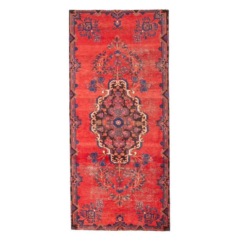 ECARPETGALLERY Hand-knotted Konya Anatolian Red Wool Rug - 3'10 x 8'6