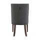 preview thumbnail 21 of 25, Linon Allard Modern Dining Chairs with Espresso Legs (Set of 2)