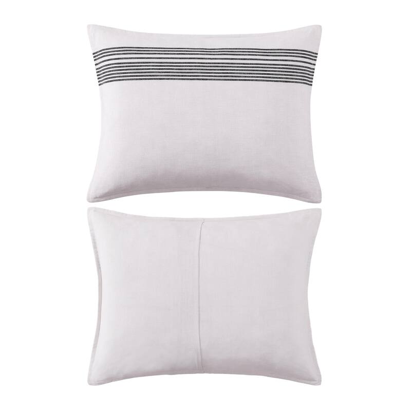 Tommy Hilfiger Brooklyn Heights Stripe Cotton Beige Reversible Comforter Set