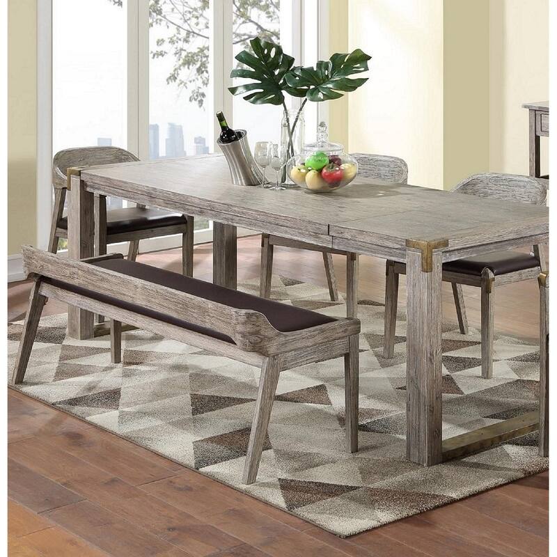 Montana Dining Table - Light Barnwood Wire-Brush