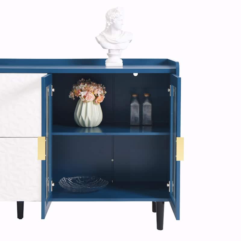 55"Width Modern Kitchen Pantry Storage Cabinet