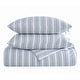 preview thumbnail 11 of 17, The Farmhouse by Rachel Ashwell Wide Ticking Stripe 3 Piece Duvet Cover Set