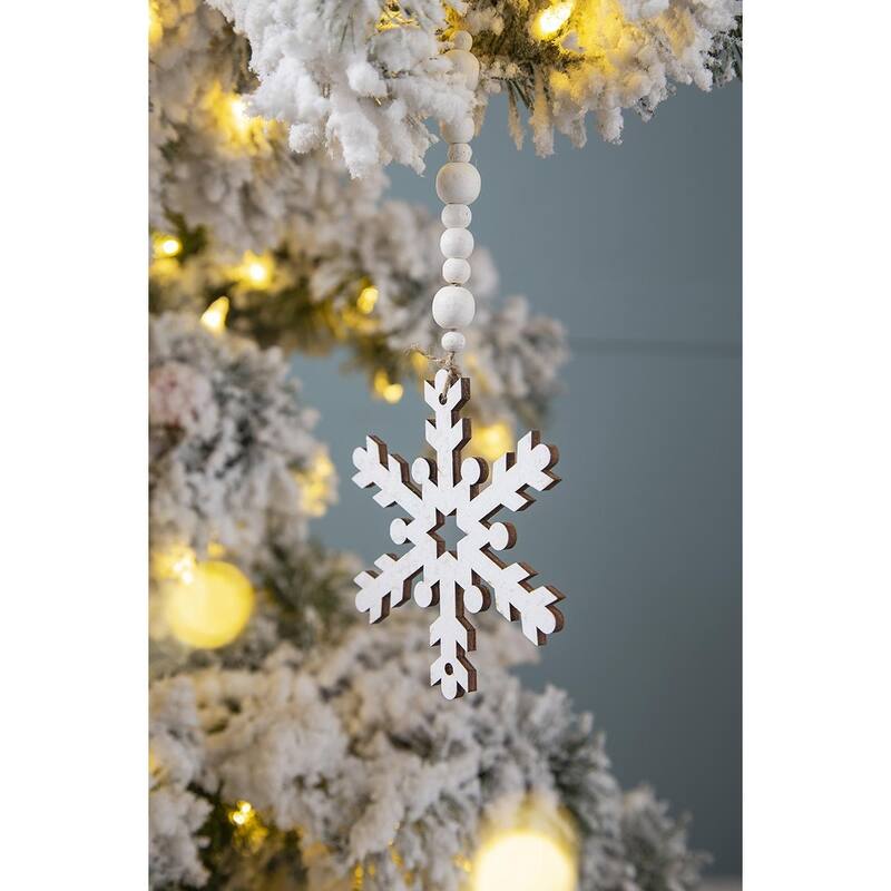 9.8x4.7" Snowflake Ornament, Hanging Home Decor Accents for Christmas Tree, Holiday Display, Set of 12