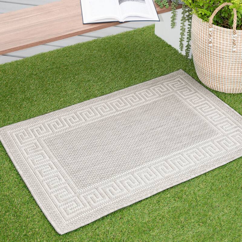 Exo Coastal Border Indoor/Outdoor Area Rug