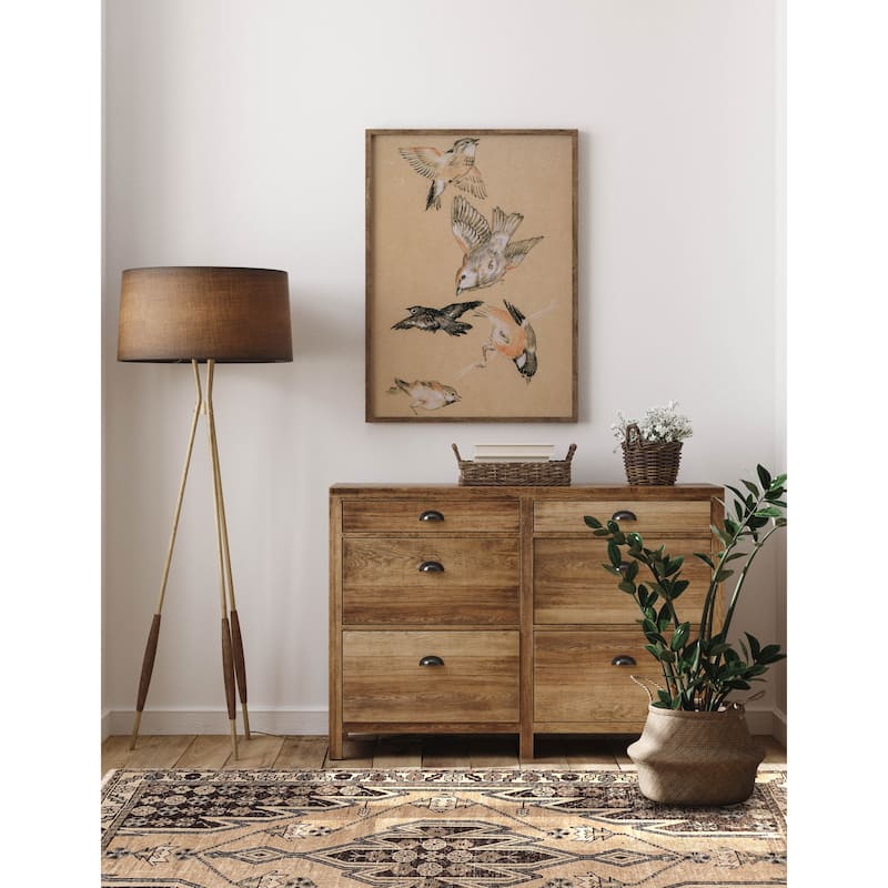 ECARPETGALLERY Hand-knotted Antalya Vintage Beige Wool Rug - 3'5 x 4'9