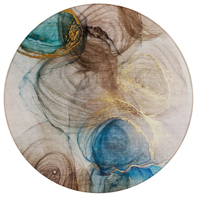 Elfi Artistic Abstract Weather Resistant Versatile Elegance Outdoor Rug