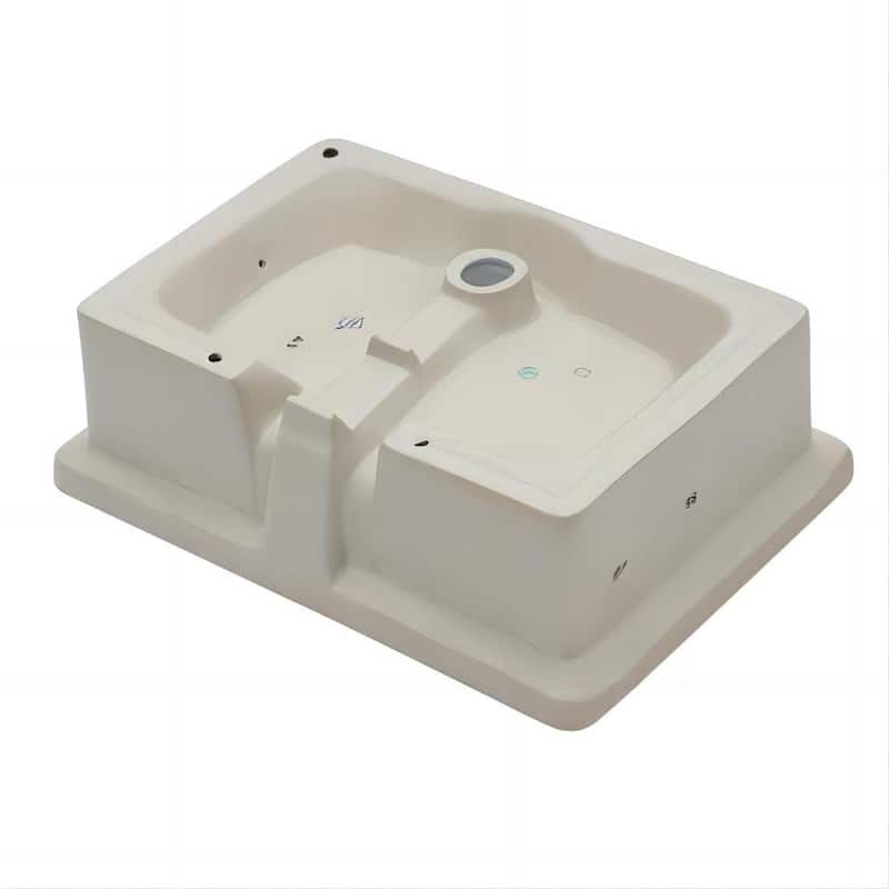 Dornberg 22"x15.5" White Ceramic Rectangular Undermount Bathroom Sink with Overflow
