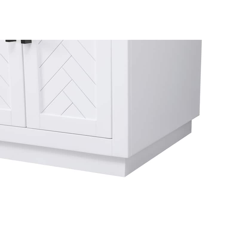 Elegant Lighting VF29060D Chase 60" Free Standing Double Basin Vanity