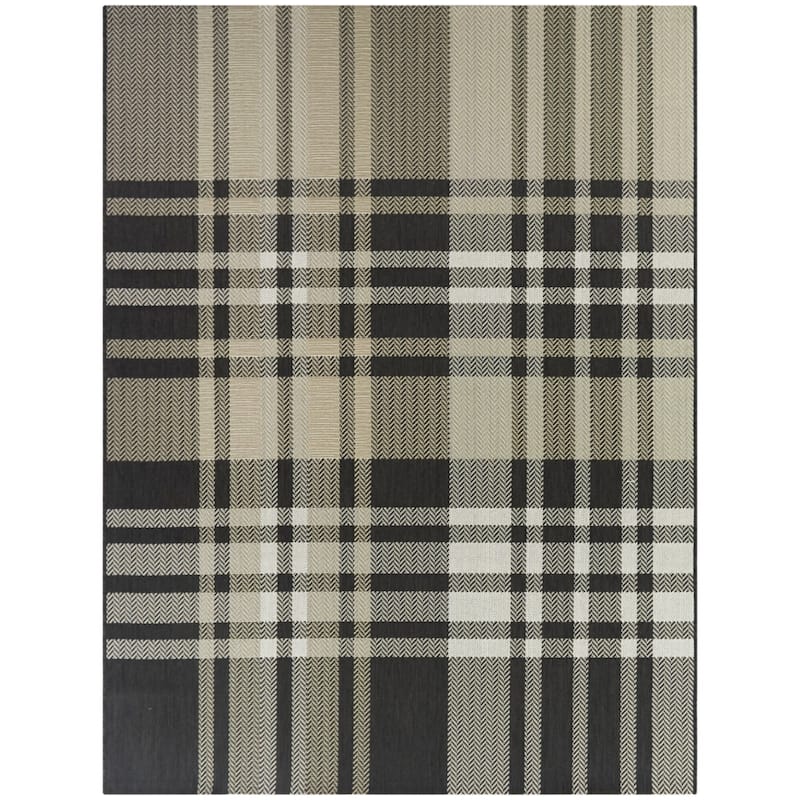 Hamish Plaid Patio Indoor/Outdoor Area Rug