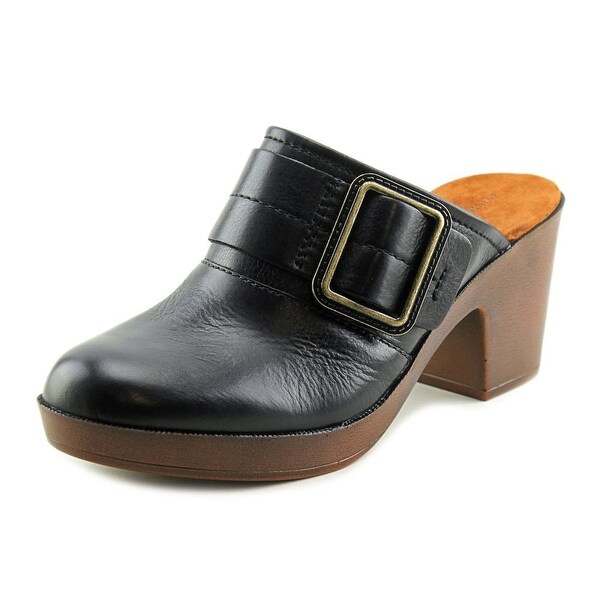 Easy Spirit Harvina Women Round Toe Leather Mules