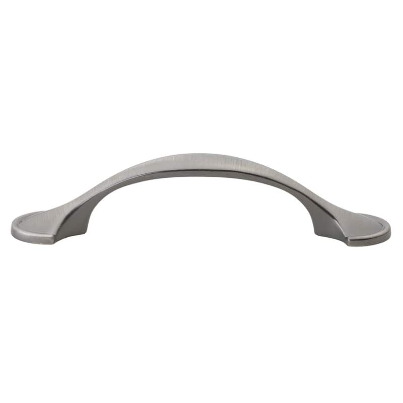 GlideRite 5-Pack 3 in. Center Satin Pewter Arch Cabinet Pulls - Satin Pewter