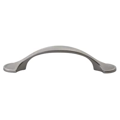 GlideRite 5-Pack 3 in. Center Satin Pewter Arch Cabinet Pulls - Satin Pewter