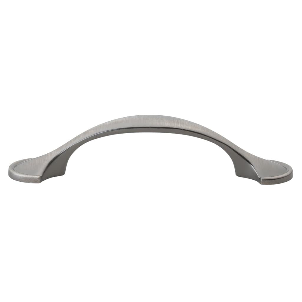 GlideRite 5-Pack 3 in. Center Satin Pewter Arch Cabinet Pulls - Satin Pewter