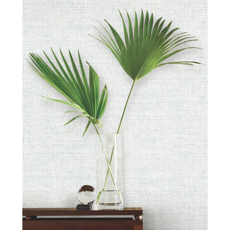 Inspired by Color Papyrus Weave Blue Wallpaper