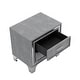 preview thumbnail 15 of 16, 3-Pieces Bedroom Sets,Queen Size Upholstered Platform Bed with LED Lights and Two Nightstands