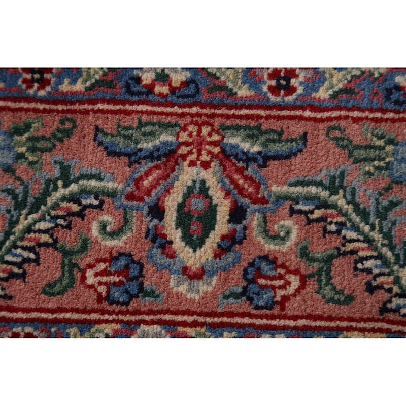 Ivory Floral Aubusson Foyer Rug Hand-Knotted Wool Carpet - 3'1"x 5'0"