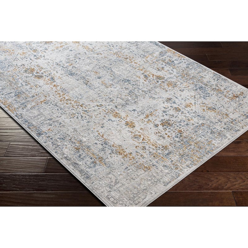 Livabliss Shabby Chic Carmel Medallion Area Rug