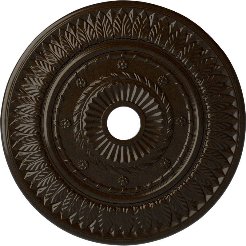 26 3/4"OD x 3 5/8"ID x 1 1/8"P Leaf Ceiling Medallion