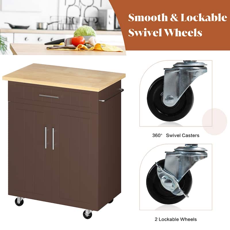 Futzca Storage Kitchen Island Cart