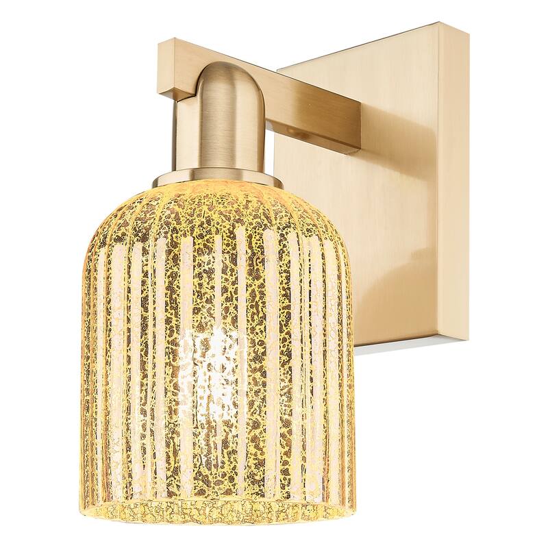 Innovations Lighting 716-1W-G559-5ME Bridal Veil 11" Tall Bathroom - Champagne Bronze