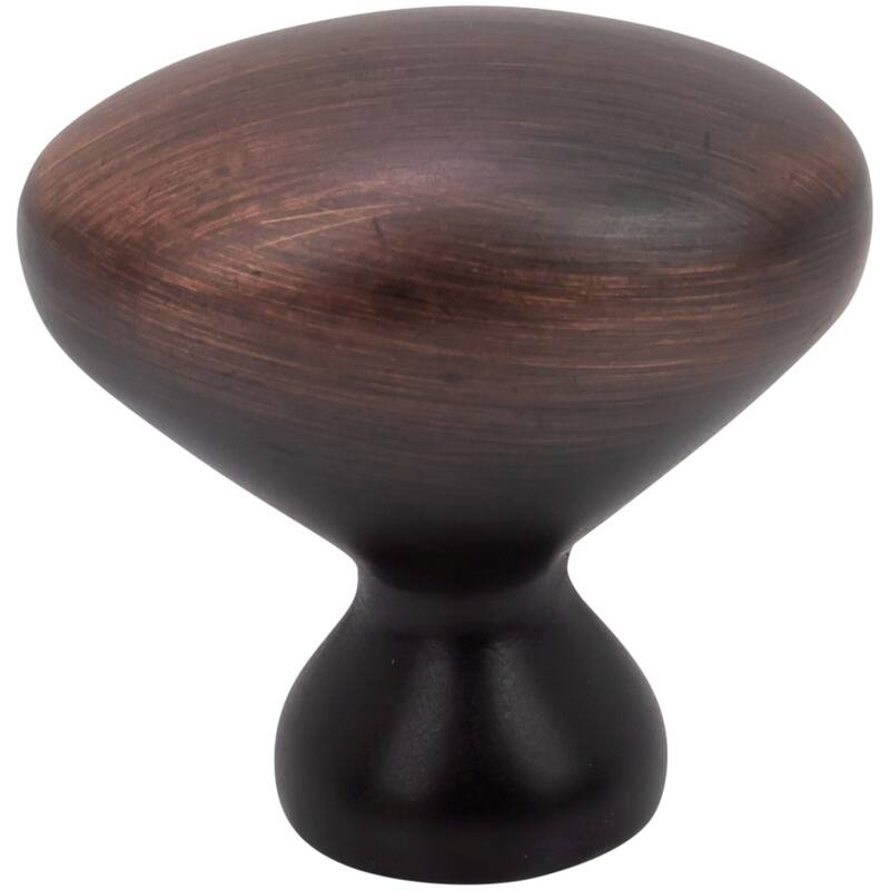 DesignPerfect DPA-B7K Classic Retro 1-1/4" Football Oblong Cabinet - Brushed Oil Rubbed Bronze