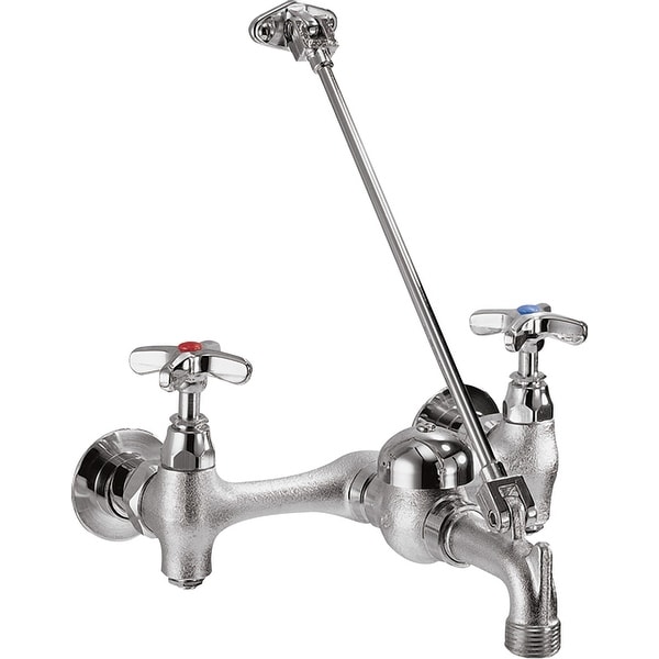 Shop Delta 28T9 Double Handle Wallmount Faucet with Cross Handles Wall