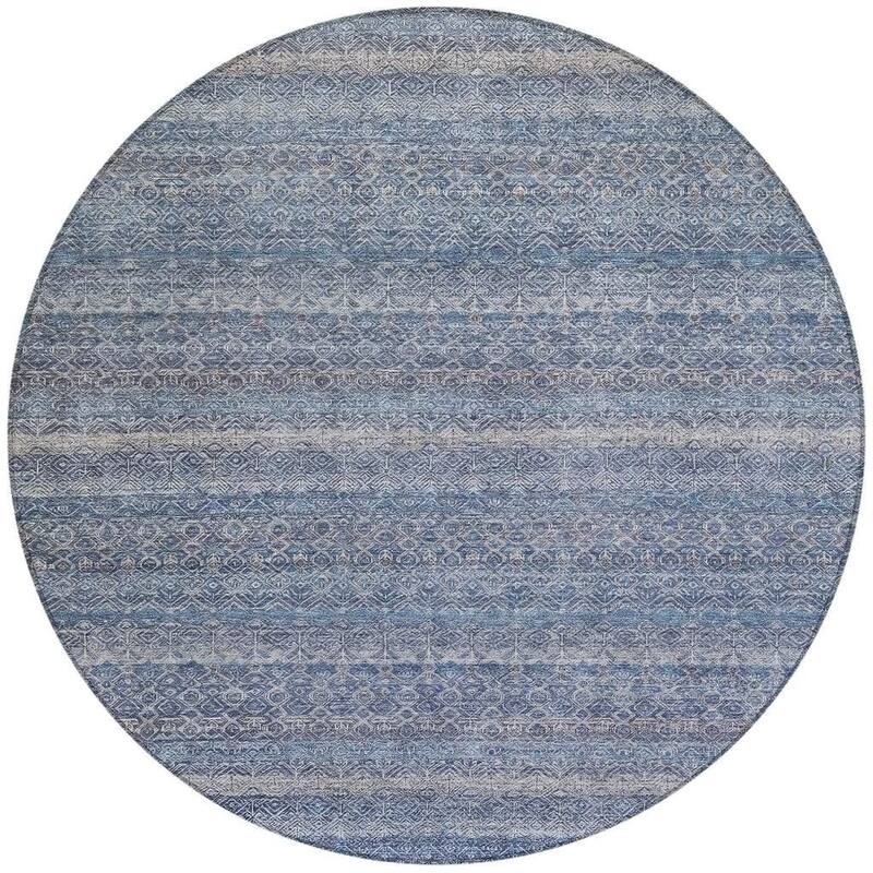 HomeRoots Striped Transitional Rectangle Outdoor Rug