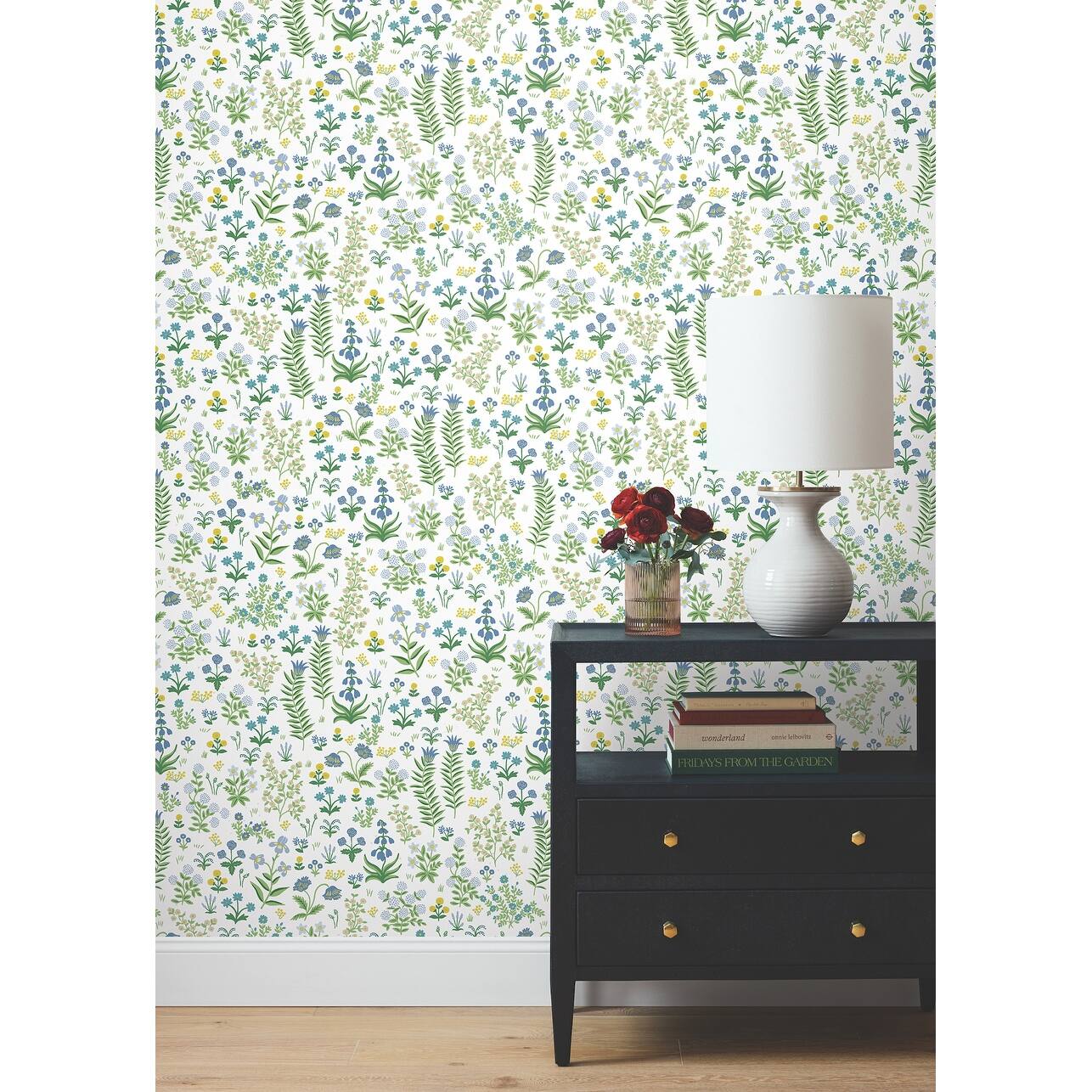 Rifle Paper Co.Menagerie Garden Blue Multicolor Peel and Stick