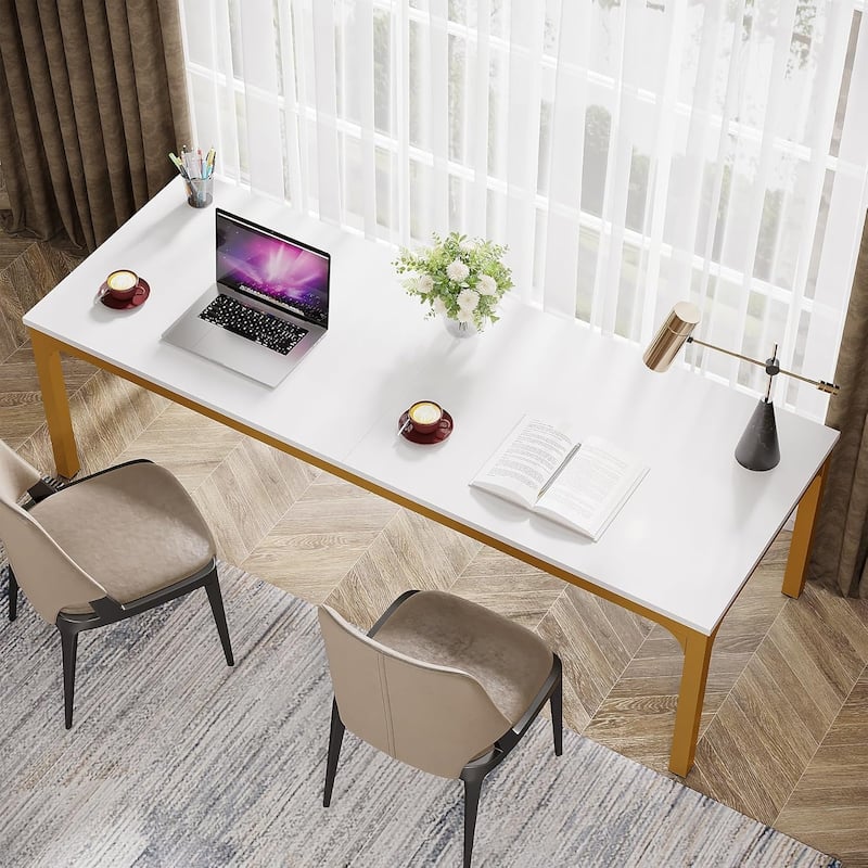 78.7" Extra Long Computer Desk/Table, Work Desk, Double Workstation Desk for Home Office