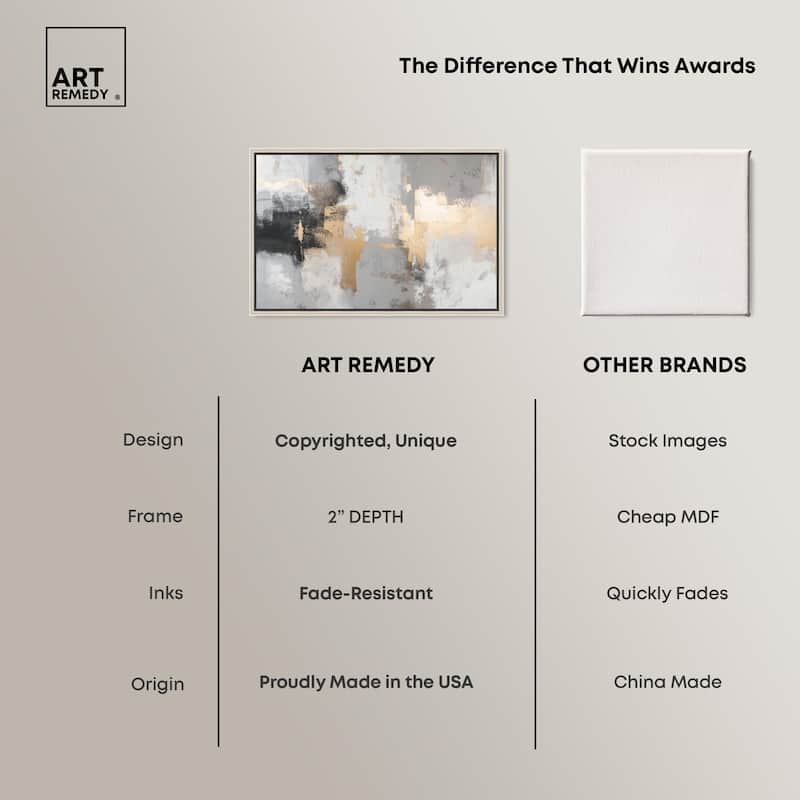 Gilded Gray II Canvas by Art Remedy