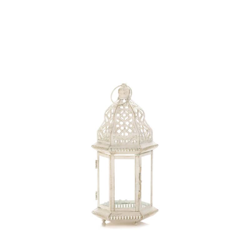 Sublime Candle Lantern - 12" - White